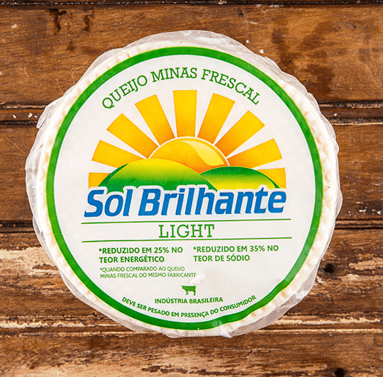 Sol Brilhante: Queijo Minas frescal Light