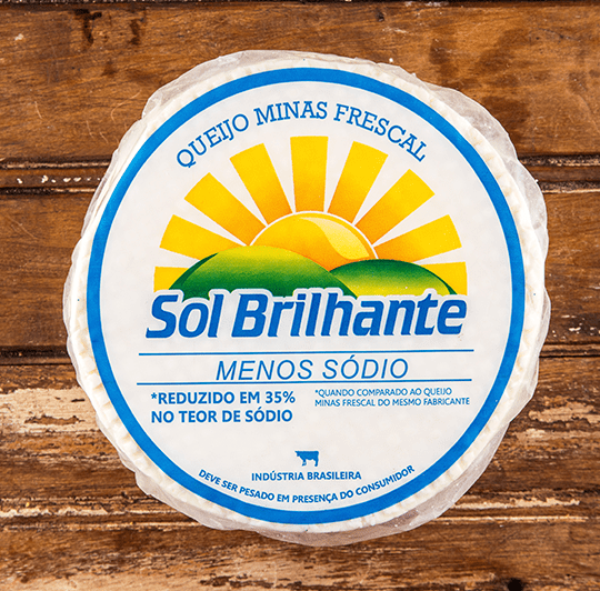 Sol Brilhante: Queijo Minas Frescal Menos Sódio